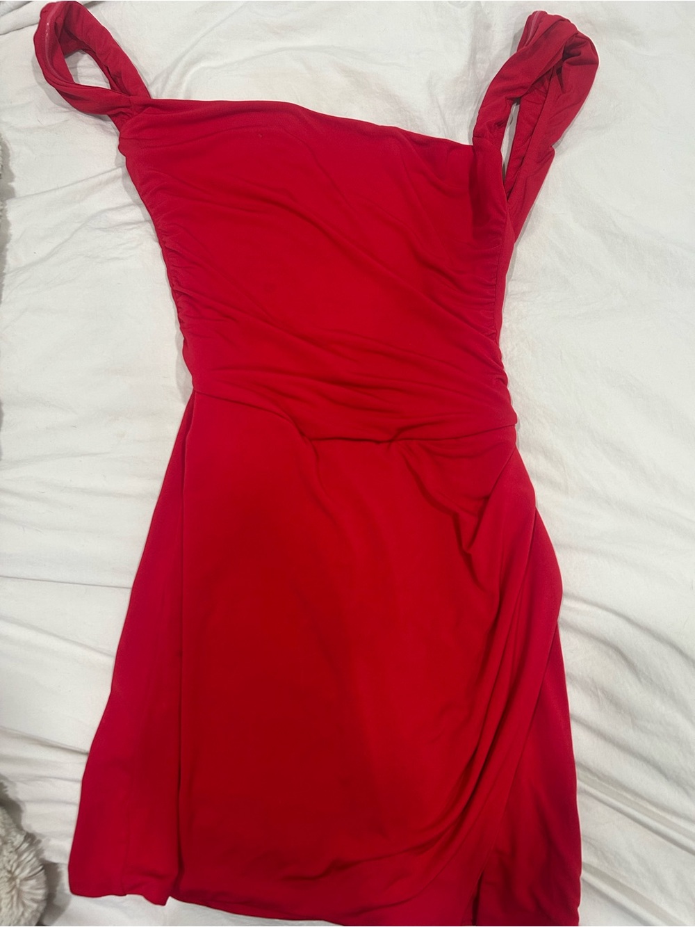 Tiger Mist Red joslin mini dress